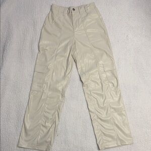 Elegant Cream Wide Leg Pants